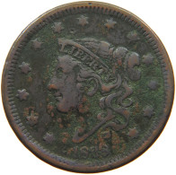 UNITED STATES OF AMERICA LARGE CENT 1838 CORONET HEAD #t141 0301 - 1816-1839: Coronet Head