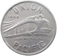 UNITED STATES OF AMERICA JETON 1934 UNION PACIFIC #c023 0323 - Otros & Sin Clasificación