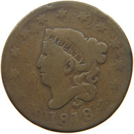 UNITED STATES OF AMERICA LARGE CENT 1818 CORONET HEAD #t141 0293 - 1816-1839: Coronet Head (Tête Couronnée)