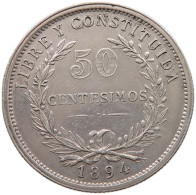 URUGUAY 50 CENTESIMOS 1894  #t111 0027 - Uruguay