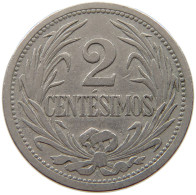 URUGUAY 2 CENTESIMOS 1909  #a017 0947 - Uruguay