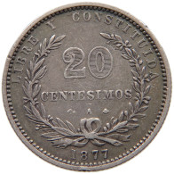 URUGUAY 2 CENTESIMOS 1877 A  #t160 0447 - Uruguay