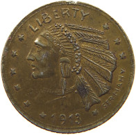 UNITED STATES OF AMERICA TOKEN 1913 INDIAN HEAD #c073 0065 - Andere & Zonder Classificatie