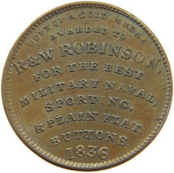 UNITED STATES OF AMERICA TOKEN 1836 TOKEN 1836 ATTLEBORO MASS HARD TIMES #t114 0199 - Andere & Zonder Classificatie