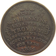 UNITED STATES OF AMERICA TOKEN 1834 ATTLEBORO PLANTING MACHINE #c062 0381 - Other & Unclassified