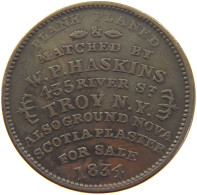 UNITED STATES OF AMERICA TOKEN 1834 ATTLEBORO PLANTING MACHINE #c062 0381 - Altri & Non Classificati