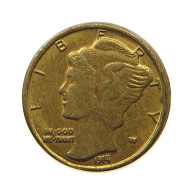 UNITED STATES OF AMERICA TOKEN  TOKEN TINY 1914 BRASS #a056 0417 - Otros & Sin Clasificación