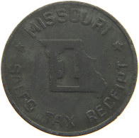 UNITED STATES OF AMERICA TOKEN  MISSOURI TAX TOKEN #a005 0539 - Other & Unclassified