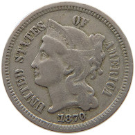 UNITED STATES OF AMERICA THREE CENT 1870  #t078 0541 - 2, 3 & 20 Cent