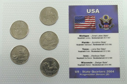 UNITED STATES OF AMERICA SET 2004 QUARTERS #ns03 0079 - Münzsets