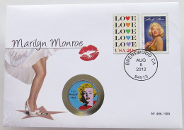 UNITED STATES OF AMERICA NUMISBRIEF / STATIONERY 1/2 DOLLAR  MARILYN MONROE #ns01 0163 - Other & Unclassified