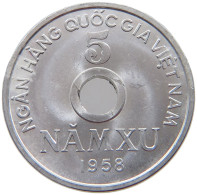 VIETNAM 5 XU 1958  #s071 0799 - Viêt-Nam