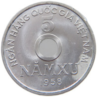 VIETNAM 5 XU 1958  #s071 0801 - Viêt-Nam
