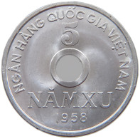 VIETNAM 5 XU 1958  #s071 0777 - Viêt-Nam