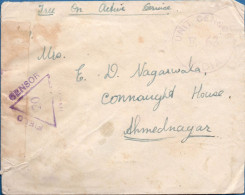 British India Prisoner Of War Letter,FPO 40, 14 Jan 43, Unit Censor E 63 & Censor 20 At Ahmednagar, 2311.1007 - 1936-47 Koning George VI