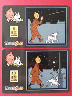 TINTIN Série 2 Cartes Milou Et Lampadaire - 250 Exemplaires Telegold Neuve MINT (BJ0621 - Comics