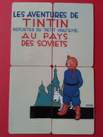 TINTIN Au Pays Des Soviets SETCALL 350 Exemplaires Prépayée Pre-paid Utilisée Used (BJ0621 - Comics