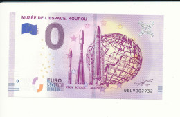 Billet Touristique  0 Euro  - MUSÉE DE L'ESPACE, KOUROU - UELV - 2019-1  N° 2932 - Other & Unclassified