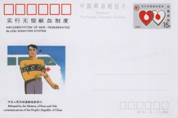 Chine - 1994 - Entier Postal JP45 - Blood Donation System - Cartes Postales