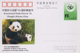 Chine - 1993 - Entier Postal JP42 - Panda - Cartoline Postali