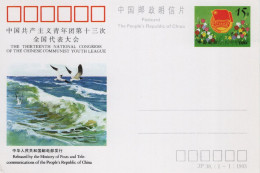 Chine - 1993 - Entier Postal JP38 - Communist Youth League - Postcards