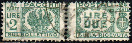 ITALIA LUOGOTENENZA - 1946 - PACCHI POSTALI - 2 LIRE - USATO - Postpaketten