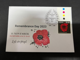 11-11-2023 (1 V 52) Australia - Remembrance Day (End Of WWI) - 11 November 2023 (today) Cover 1 Of 3 - Briefe U. Dokumente