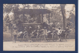 CPA Indochine Carte Photo Métier écrite - Vietnam