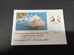 11-11-2023 (1 V 54) Sydney Opera House Celebrate The 50th Anniversary Of It's Opening (20 October 2023) 2012 Ballet - Lettres & Documents