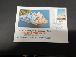 11-11-2023 (1 V 54) Sydney Opera House Celebrate The 50th Anniversary Of It's Opening (20 October 2023) Opera House - Cartas & Documentos