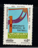 1930 Soccer Football 1st World Cup Champion Uruguay MNH Stamp That Pictures The Poster Designed By Laborde For The Event - 1930 – Uruguay