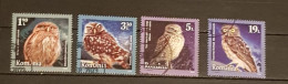 BIRDS ROMANIA BIRDS OWLS SET CTO-  USED - Usati