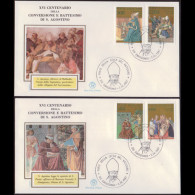 VATICAN 1987 - FDC - 779-82 Religious Art - Brieven En Documenten