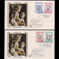 VATICAN 1983 - FDC - 725-8 Theology By Raphael - Lettres & Documents