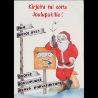 FINLAND 1988 - Postcard-Call Santa Claus - Brieven En Documenten