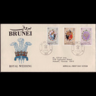 BRUNEI 1981 - FDC - 268-70 Royal Wedding - Brunei (1984-...)