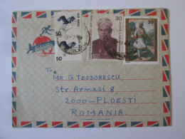 India Aerogramme Lettre Aerienne Voyage 1978/Air Letter Aerogramme Mailed 1978 - Covers & Documents