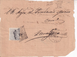 CARTA  1879   PAMPLONA A ZAAGOZA  SOLO FRONTAL  OMLY FRONT - Covers & Documents