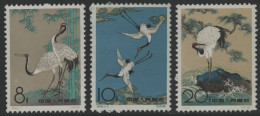 China VR 1962 - Mi-Nr. 640-642 ** - MNH - Vögel / Birds - Nuovi