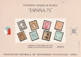 ESPAÑA 75 - Herdenkingsblaadjes