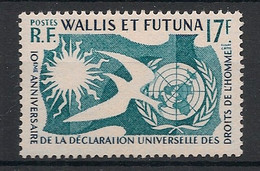 WALLIS ET FUTUNA - 1958 - N°Yv. 160 - Droits De L'homme - Neuf Luxe ** / MNH / Postfrisch - Unused Stamps