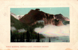 Canada - Colombie Britannique - Early Morning, Emerald Lake, Canadian Rockies - Carte Valentine & Sons - Other & Unclassified