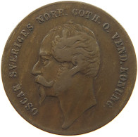 SWEDEN 2 ÖRE 1858 Oscar I. (1844-1859) #c080 0359 - Suède