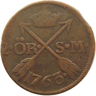 SWEDEN 2 )ORE 1763 Adolf Friedrich (1751-1771) #t019 0199 - Suède