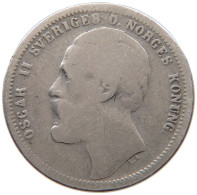 SWEDEN KRONA 1876 Oscar II. (1872-1907) #c082 0091 - Suède