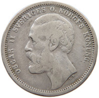 SWEDEN KRONA 1875 Oscar II. (1872-1907) #s038 0383 - Suède