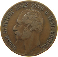 SWEDEN 5 ÖRE 1872 Oscar II. (1872-1907) #s046 0377 - Suède