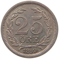 SWEDEN 25 ORE 1899 Oscar II. (1872-1907) #t007 0357 - Suède