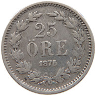 SWEDEN 25 ÖRE 1875 Oscar II. (1872-1907) #s003 0147 - Suède