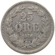 SWEDEN 25 ÖRE 1876 Oscar II. (1872-1907) #a034 0011 - Suède